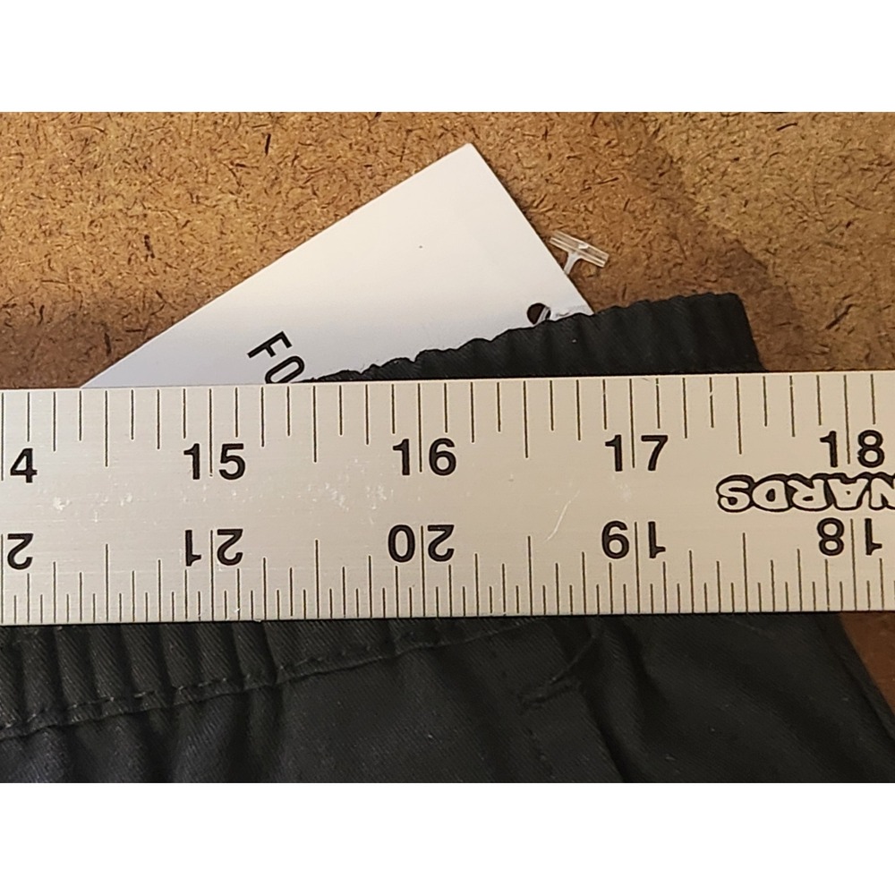 Forever 21 Men Jogger Pants XL Black Cargo Snap Button Ankle Athleisure Comfort - Picture 13 of 16